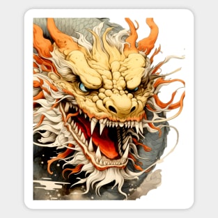 Chinese Dragon: Chinese New Year, Year of the Dragon on a light (Knocked Out) background Magnet